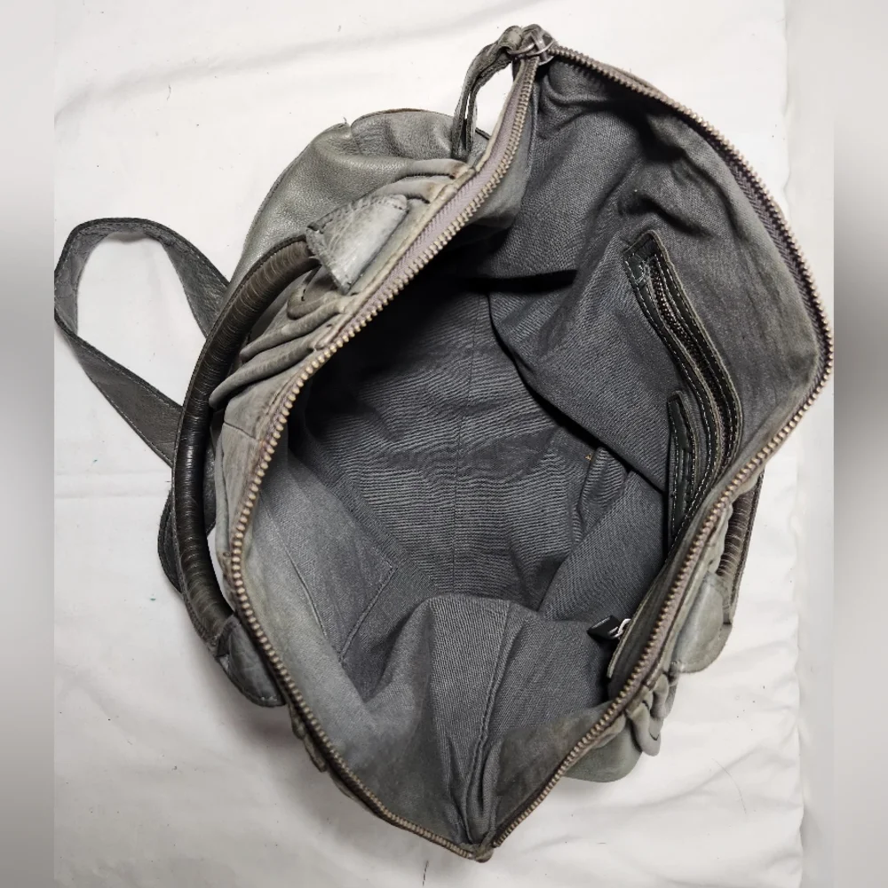 Liebskind Distressed Leather Satchel with Removable Shoulder Strap - Picture 10 of 14